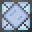 Large Diamond Light Blue Stained Glass Pane