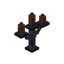 Brown Iron Candelabra