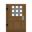 Windowed Spruce Door