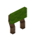 Lime Jungle Raised Seat Back
