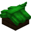 Lime Longer Top Roof Block (Dark Oak)