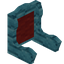 Red Blue Bioshroom Fancy Seat Back