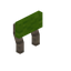 Lime Mining Raised Seat Back