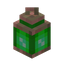 Green Exposed Copper Lantern