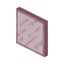 Scratched Pink Stained Glass Pane