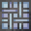 Woven Blue Stained Glass Pane