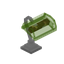 Lime Fancy Iron Lamp