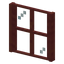 Stripped Mangrove Four Pane Window