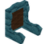 Brown Blue Bioshroom Fancy Seat Back