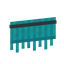 Cyan Kitchen Curtains