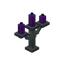 Purple Silver Candelabra