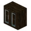 Dark Oak Glass Kitchen Cabinet