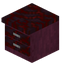 Stripped Crimson Double Drawer Counter