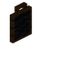 Black Dark Oak Tall Seat Back