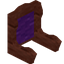 Purple Redwood Fancy Seat Back