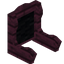 Black Crimson Fancy Seat Back