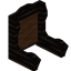 Brown Blackwood Fancy Seat Back