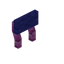 Blue Pink Bioshroom Raised Seat Back