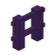 Purple Plastic Barrier