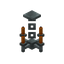 Orange Silver Chandelier