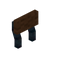 Brown Ancient Raised Seat Back