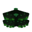 Green Decorated Christmas Tree Bottom