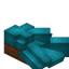 Light Blue Longer Roof Slab (Acacia)