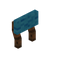 Light Blue Dark Raised Seat Back