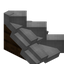 Light Gray Longer Roof (Dark Oak)