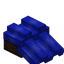 Blue Roof Slab (Dark Oak)