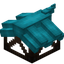 Light Blue Longer Top Roof Block (Framed)