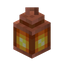 Orange Waxed Copper Lantern