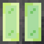 Vertical Stiped Lime Stained Glass Pane