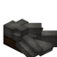 Gray Longer Roof Slab (Dark Oak)