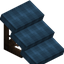 Cyan Flat Roof (Framed)