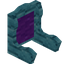 Purple Blue Bioshroom Fancy Seat Back