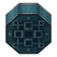 Light Blue Brass Wrapped Locometal Boiler