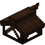 Brown Longer Top Flat Roof Block (Framed)
