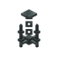 Gray Silver Chandelier
