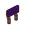 Purple Aspen Raised Seat Back
