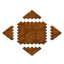 Red Sandstone Diamond Paving
