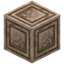 Smoothed Double Inlayed Raw Iron Block