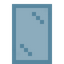 Cyan Glass Door