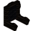 Black Blackwood Fancy Seat Back