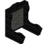 Light Gray Ebony Fancy Seat Back