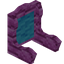 Light Blue Pink Bioshroom Fancy Seat Back