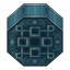 Light Blue Iron Wrapped Locometal Boiler