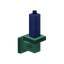 Waxed Oxidized Blue Copper Wall Candle