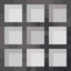 Square Light Gray Stained Glass Pane