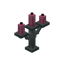 Pink Silver Candelabra